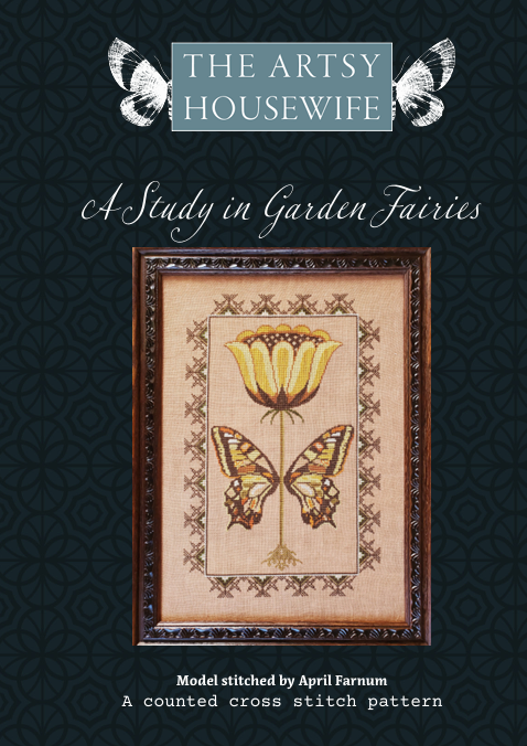 A Study in Garden Fairies Cross Stitch Pattern by the Artsy Housewife Nashville Market