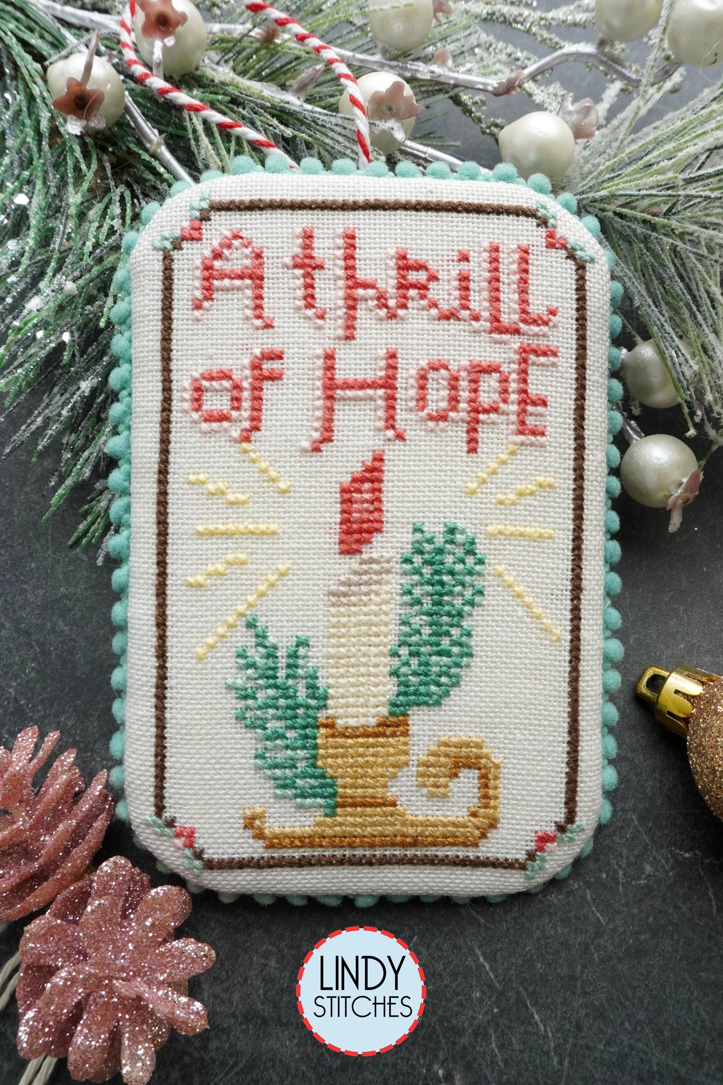 A Thrill of Hope Ornament Cross Stitch Pattern PDF – Lindy Stitches