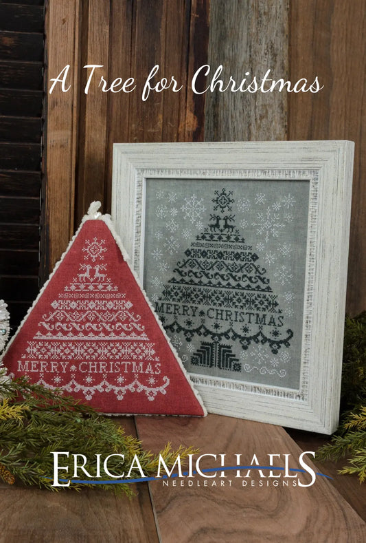 PREORDER Erica Michaels A TREE FOR CHRISTMAS Cross Stitch Pattern