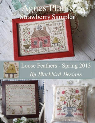 Agnes Platt's Strawberry Sampler Cross Stitch Pattern by Blackbird Designs