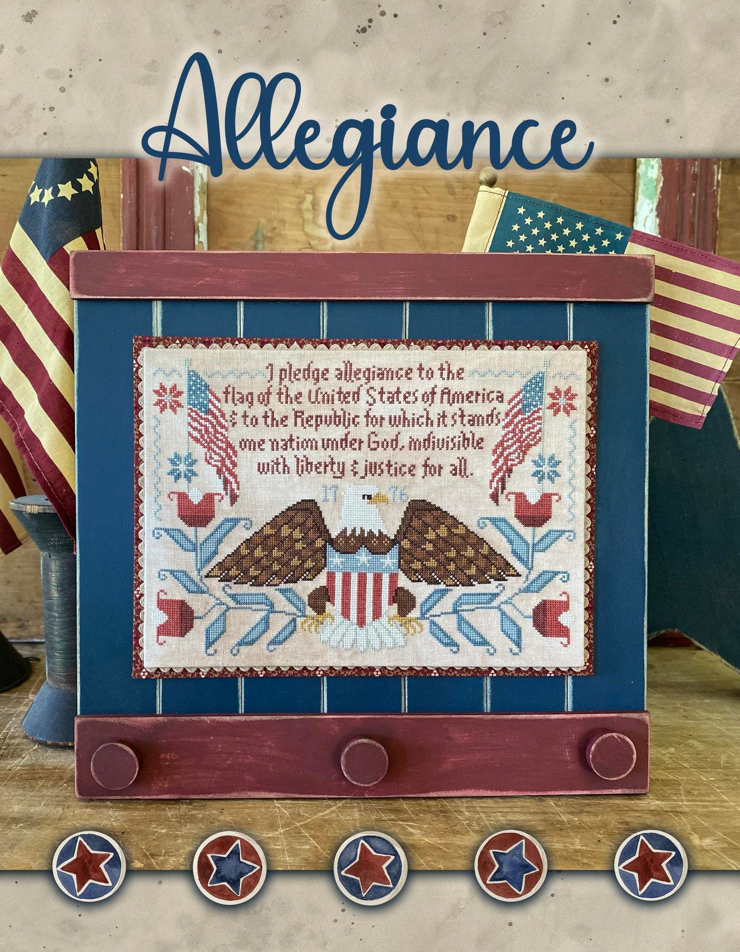 Hello America Book of 7 Designs by Teresa Kogut Cross Stitch Pattern