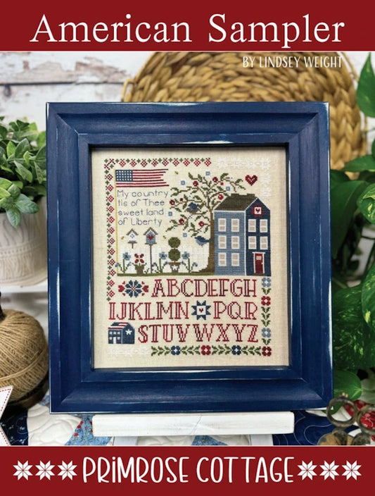 SALE American Sampler House Primrose Cottage Cross Stitch Pattern Physical Copy