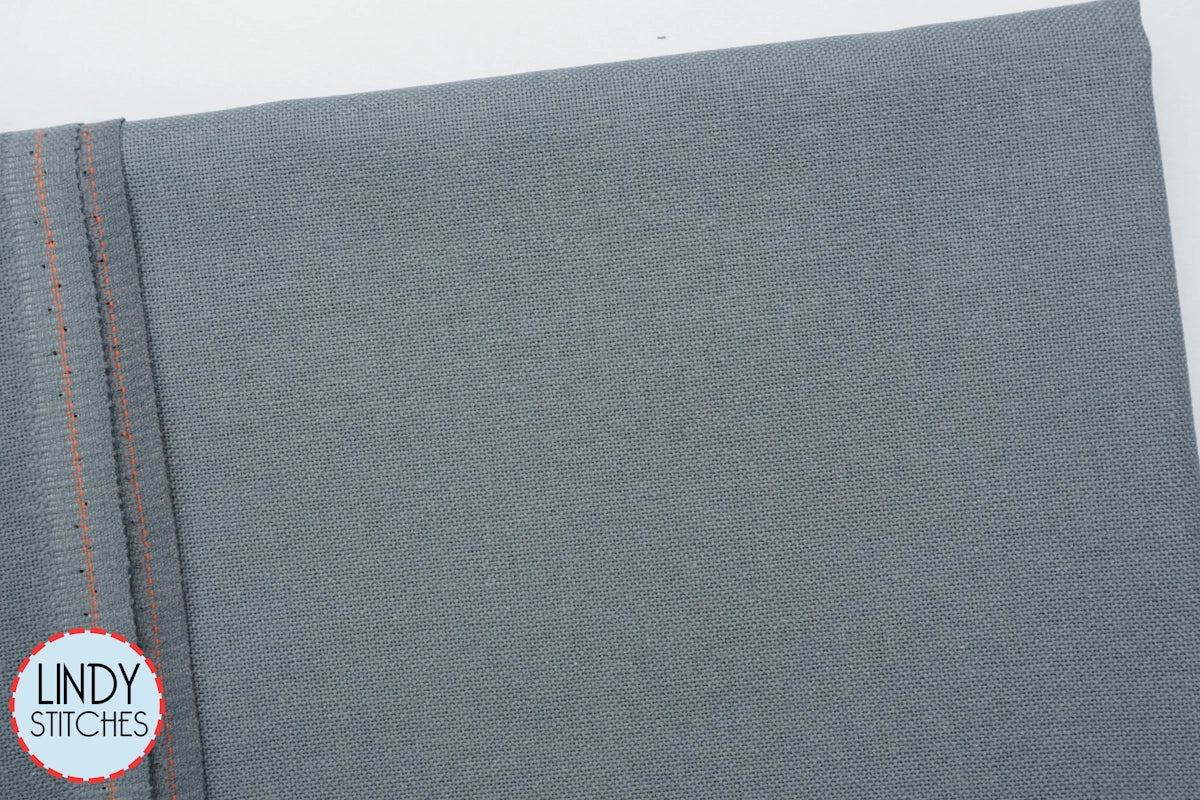 32 count Anthracite Lugana by Zweigart Evenweave Cross Stitch Fabric