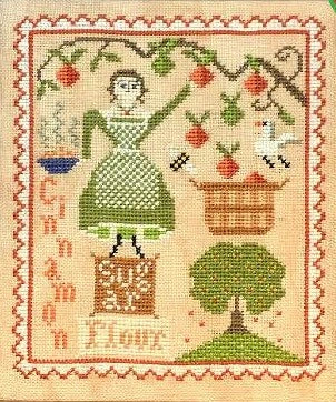 Apple Dumplings Cross Stitch Pattern by Carriage House Samplings