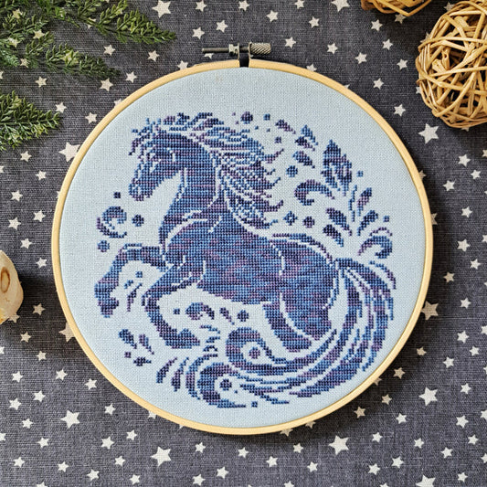 PREORDER Artmishka HORSE Cross Stitch Pattern Nashville Market