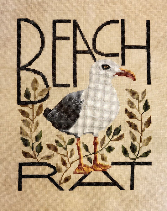PREORDER Beach Rat The Artsy Housewife Cross Stitch Pattern