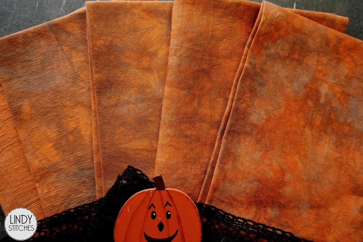 PUMPKIN KING Atomic Ranch Hand Dyed Needlework Fabric