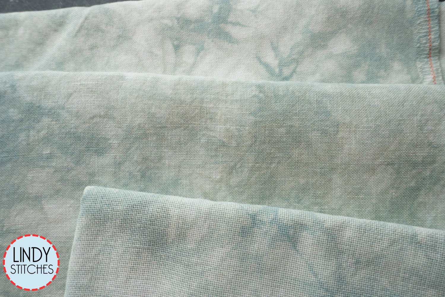 32 count Wild Mint Belfast Linen by Atomic Ranch Hand Dyed Cross Stitc ...