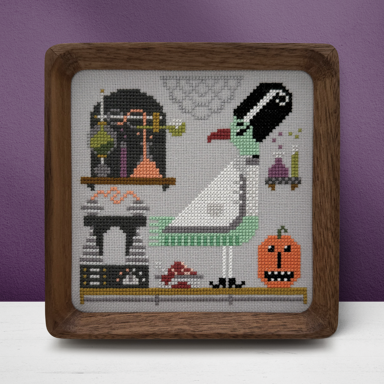 PREORDER Boomerang Stitches BEA Trick or Tweet Cross Stitch Pattern Nashville Market