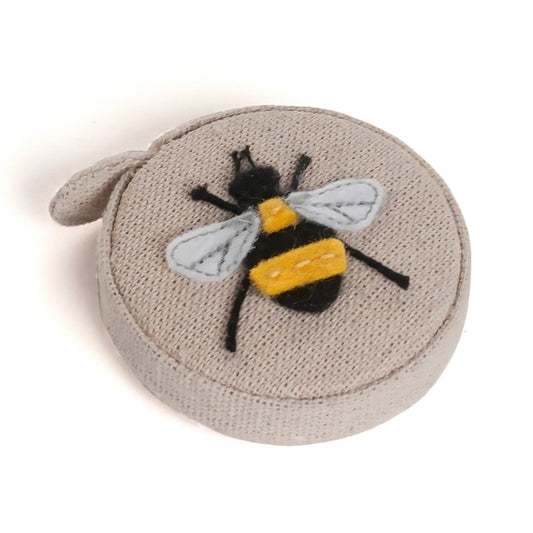 Bee Linen Covered Retractable Measuring Tape