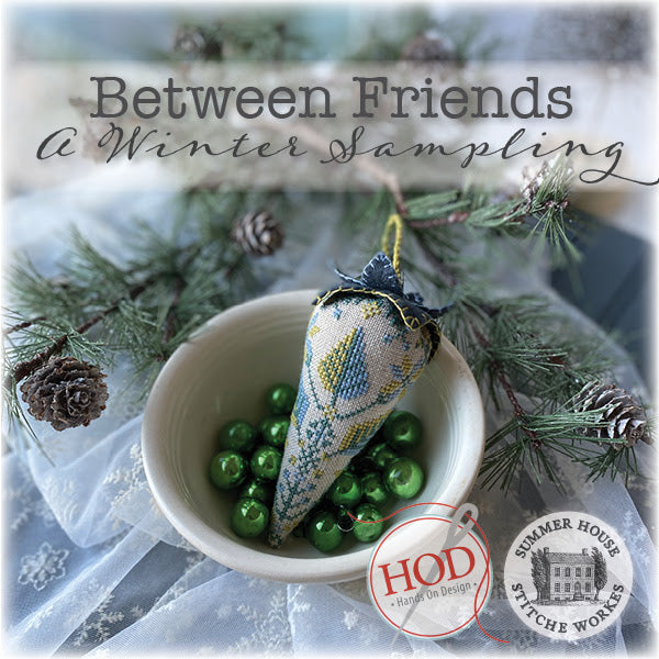 Between Friends A Winter Sampling Cross Stitch Book Hands On Design & Summer House Stitche Workes