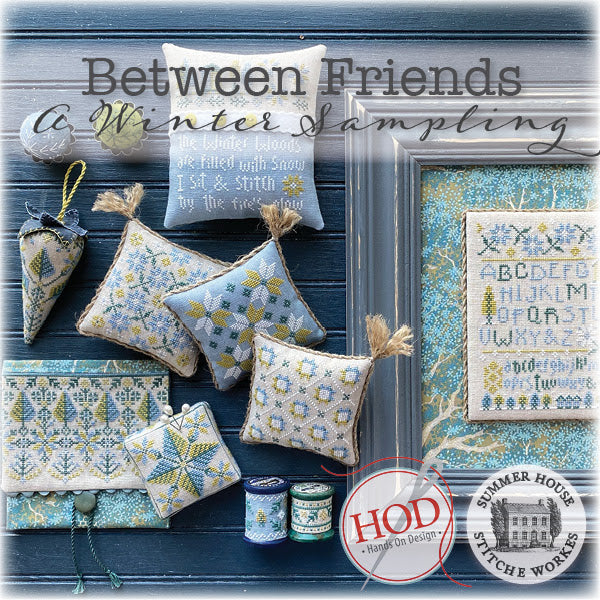 Between Friends A Winter Sampling Cross Stitch Book Hands On Design & Summer House Stitche Workes