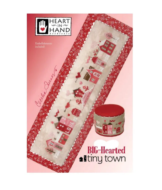 Big-Hearted Tiny Town Heart in Hand Cross Stitch Pattern