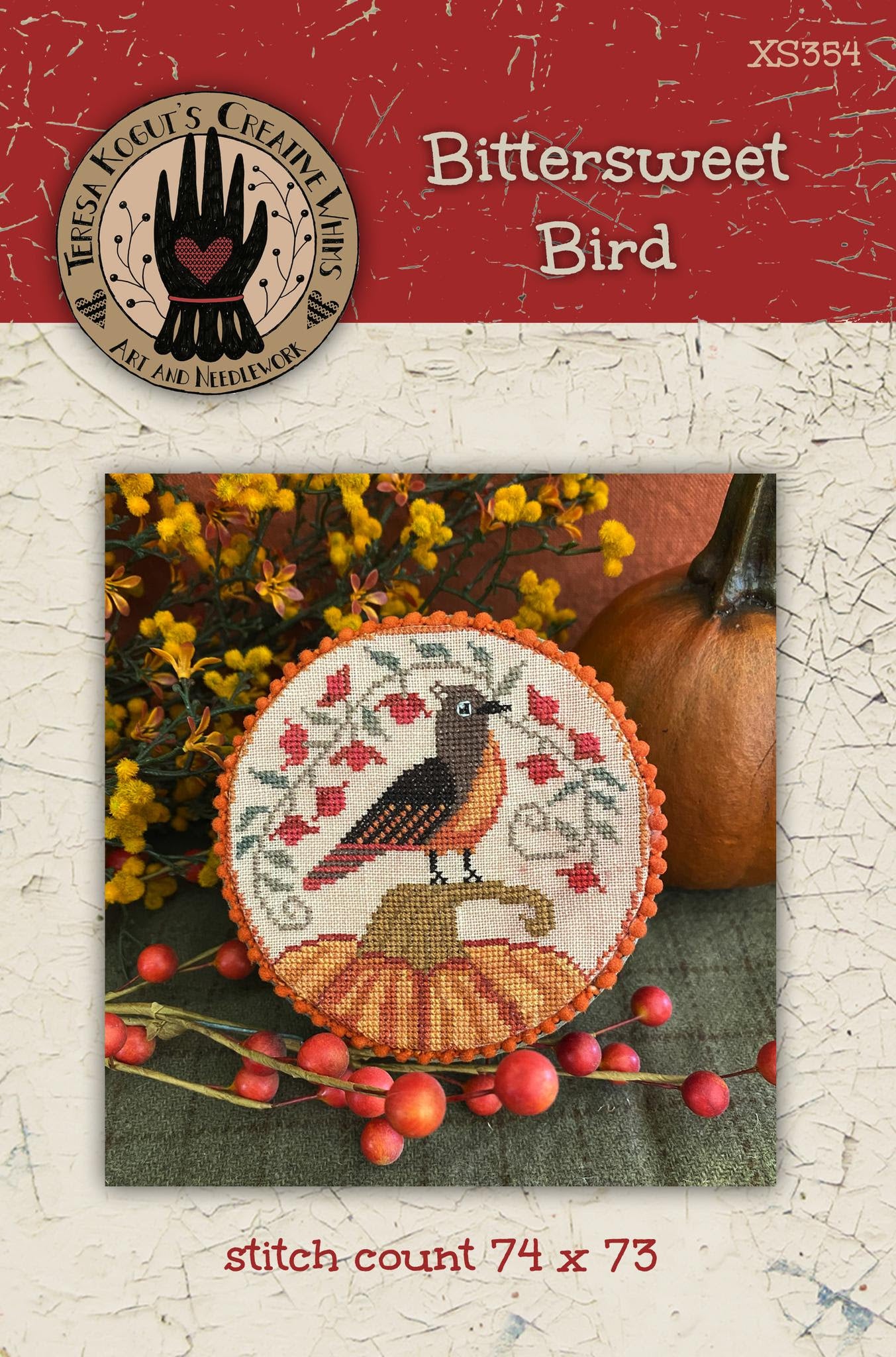 Bittersweet Pattern Bittersweet Bird Teresa Kogut Cross Stitch Pattern – Lindy Stitches