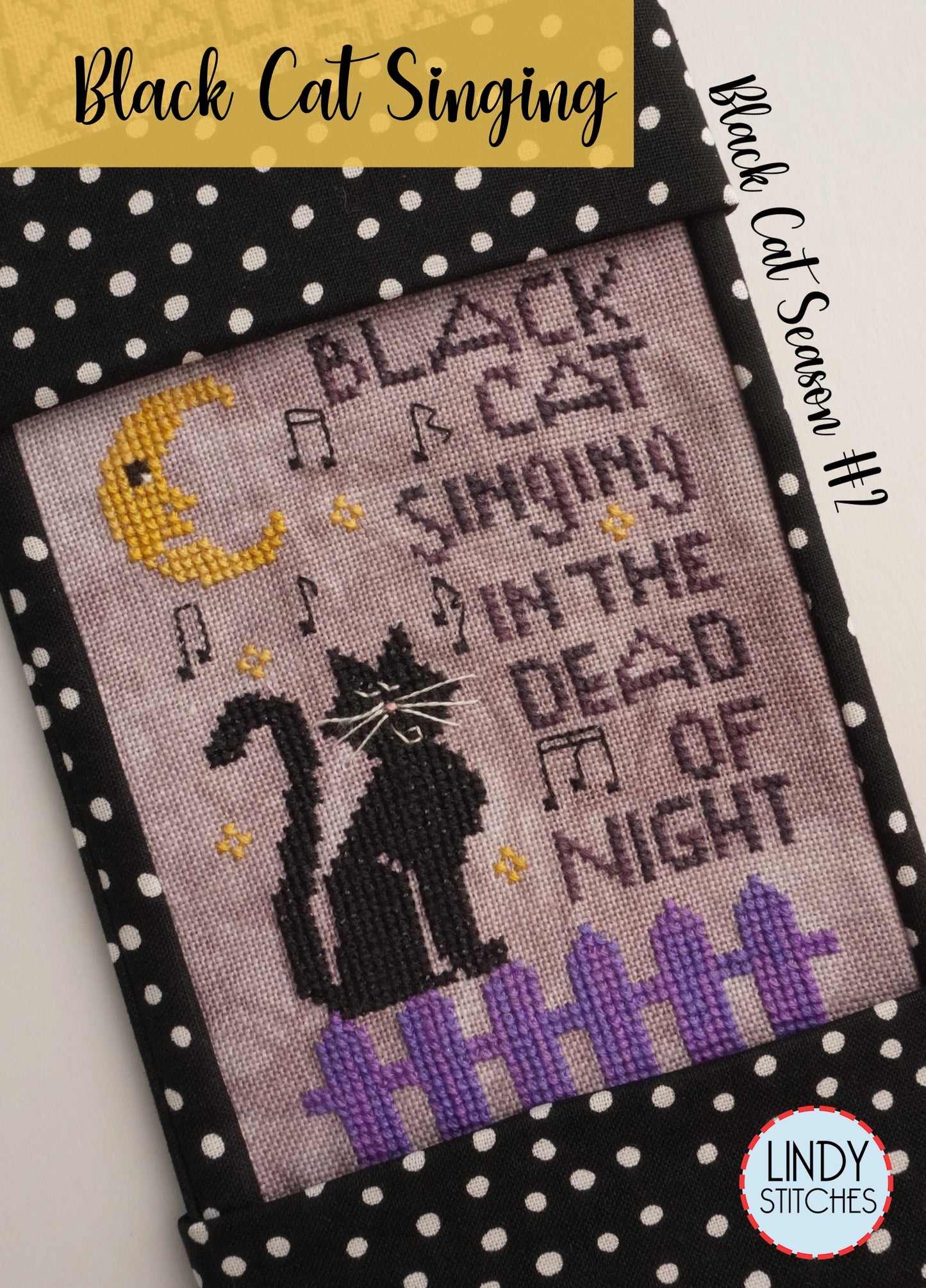 FULL SERIES! Black Cat Season Cross Stitch Patterns by Lindy Stitches