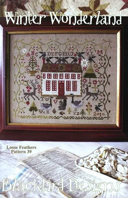 Winter Wonderland Cross Stitch Pattern by Blackbird Designs Physical Copy