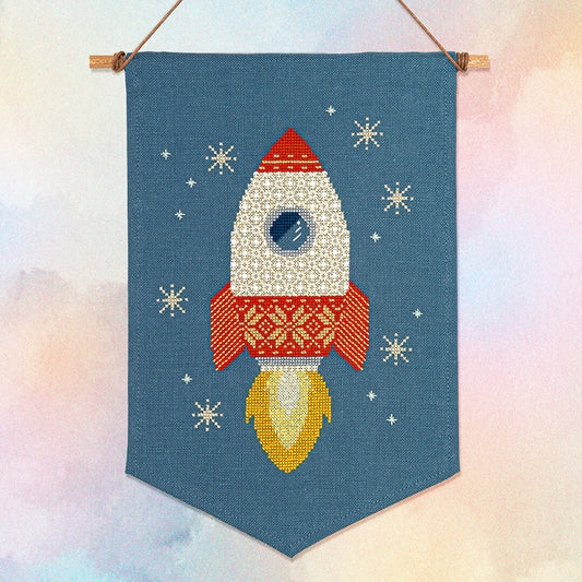 PREORDER Blast Off by Counting Puddles Cross Stitch Pattern