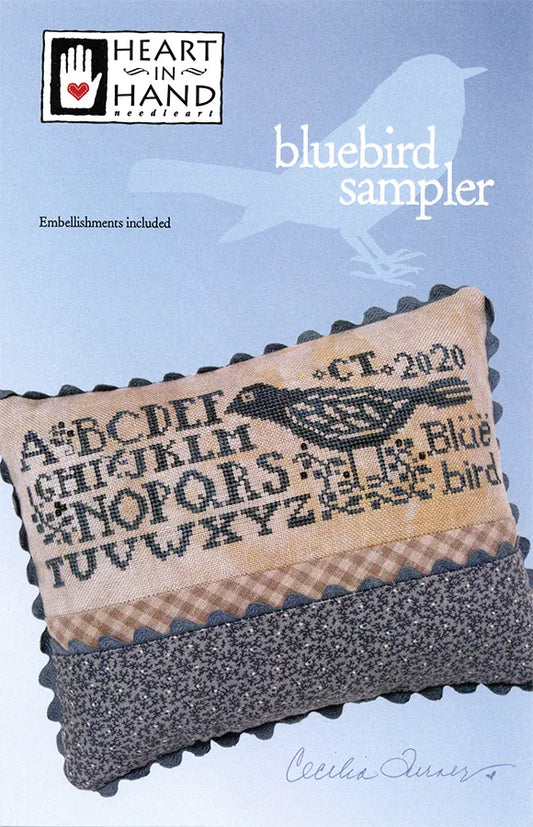 Bluebird Sampler by Heart in Hand Cross Stitch Pattern Physical Copy