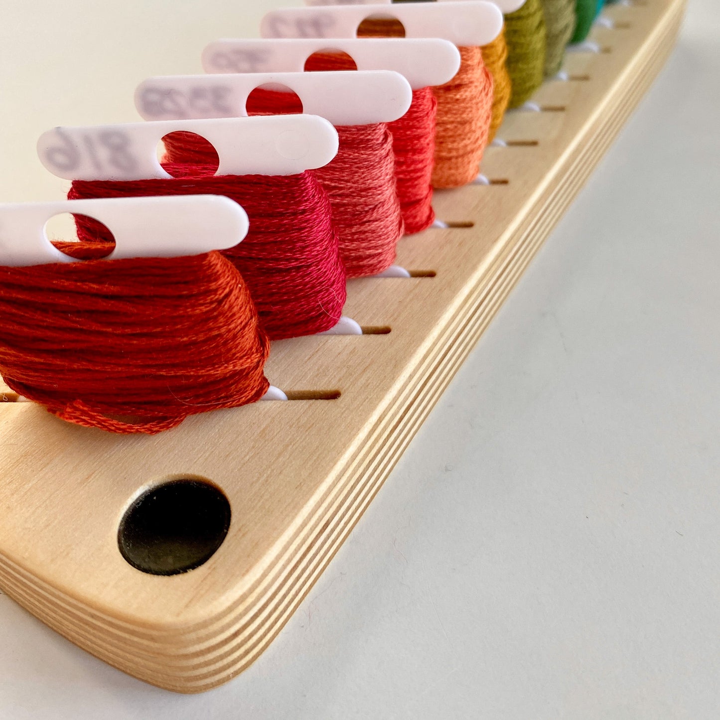 Wooden Bobbin Minder by Modern Hoopla