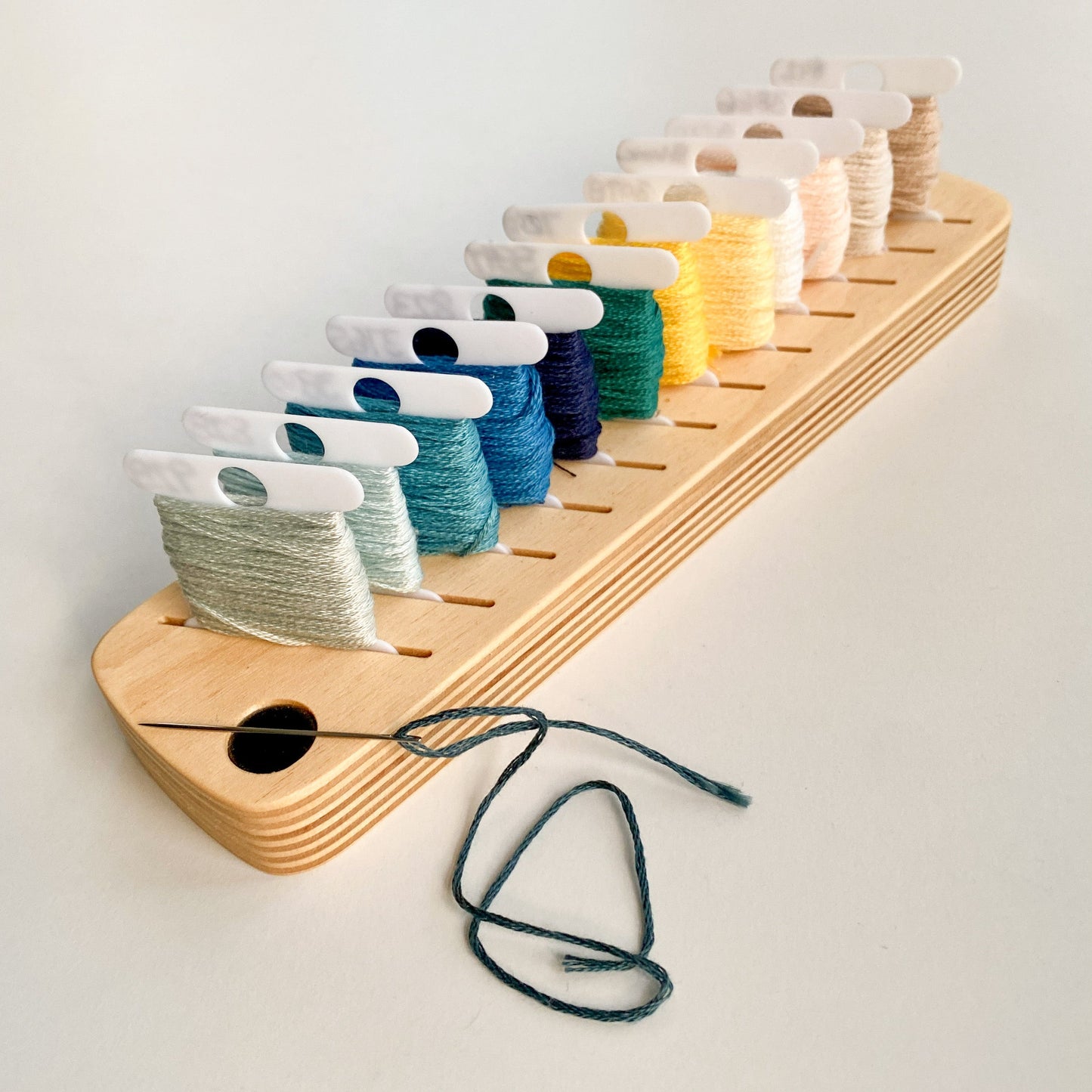 Wooden Bobbin Minder by Modern Hoopla
