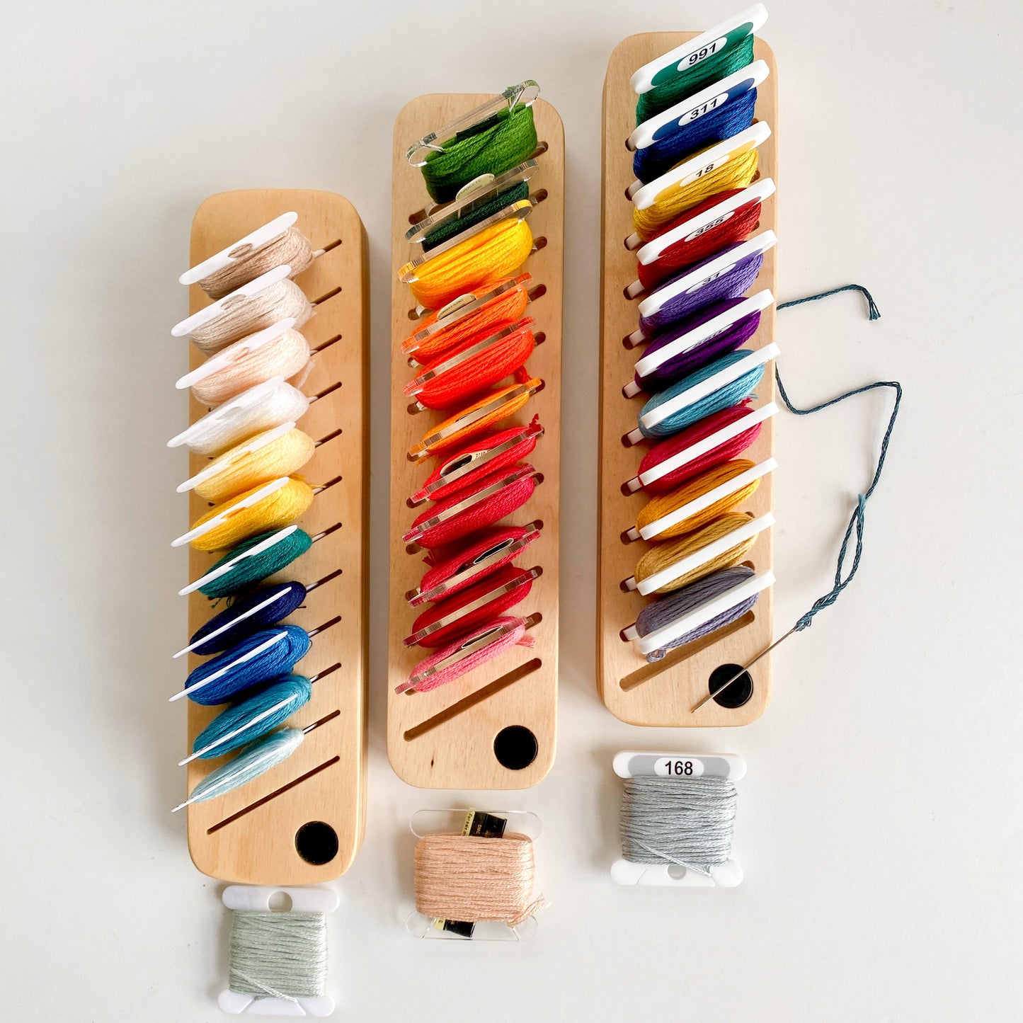 Wooden Bobbin Minder by Modern Hoopla