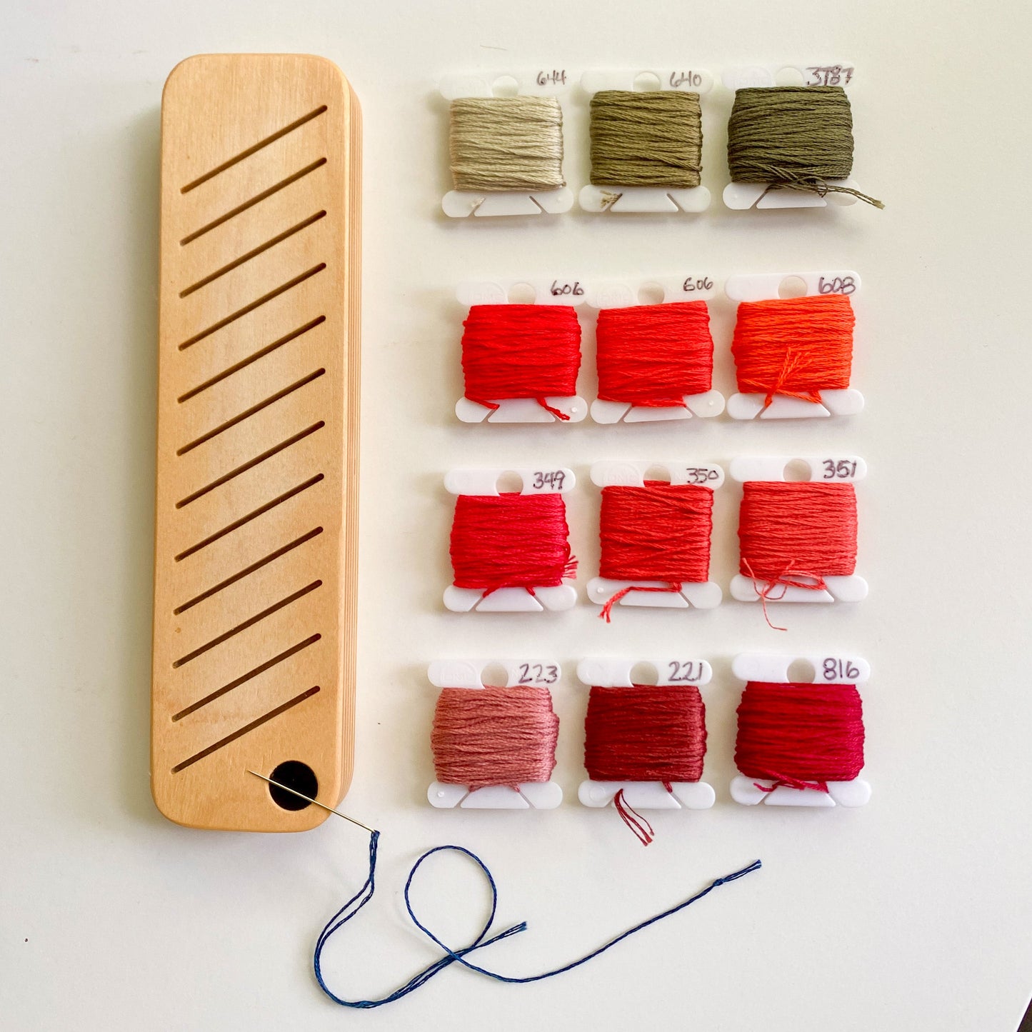 Wooden Bobbin Minder by Modern Hoopla