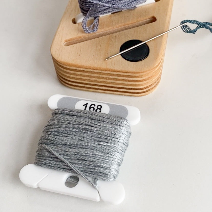 Wooden Bobbin Minder by Modern Hoopla