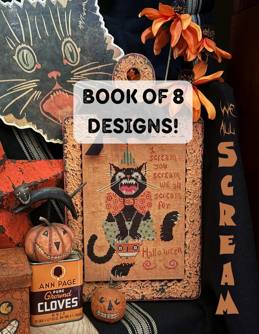 PREORDER Teresa Kogut HELLO MIDNIGHT BOOK Cross Stitch Patterns 8 designs!