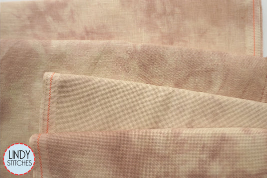 40 Count Brea Newcastle Linen by Needle & Flax Hand Dyed Fabric for Cross Stitch