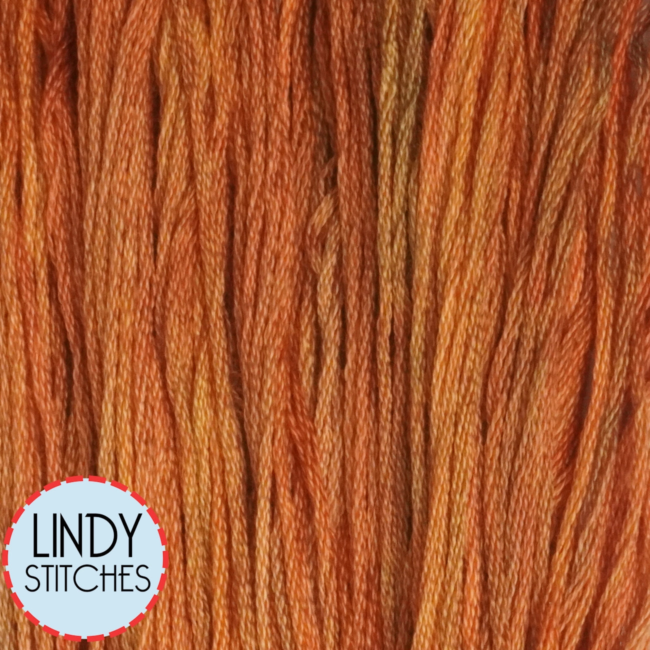 Burnt Thread Burnt Orange 550 Gentle Art Sampler Thread Overdyed Cotton Floss ...