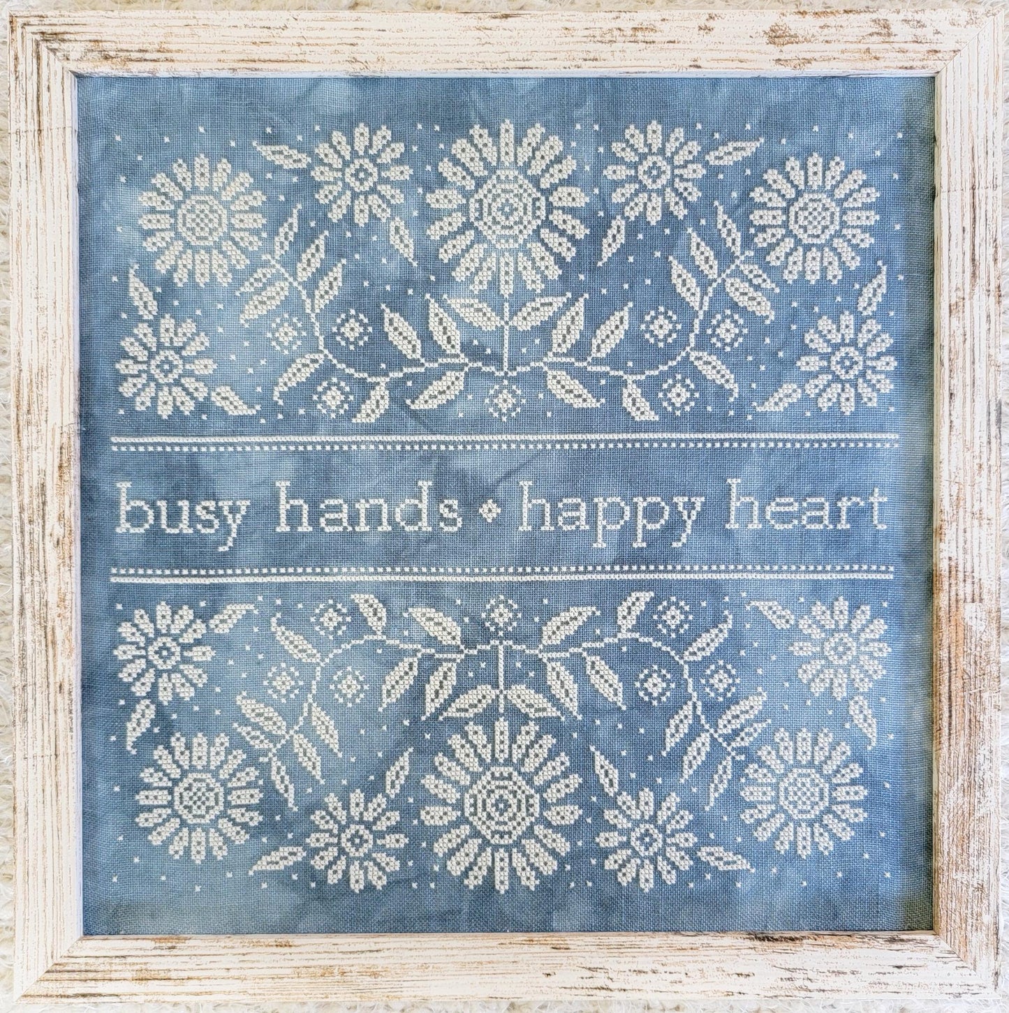 PREORDER Hello from Liz Mathews BUSY HANDS HAPPY HEART Cross Stitch Pattern Nashville Market
