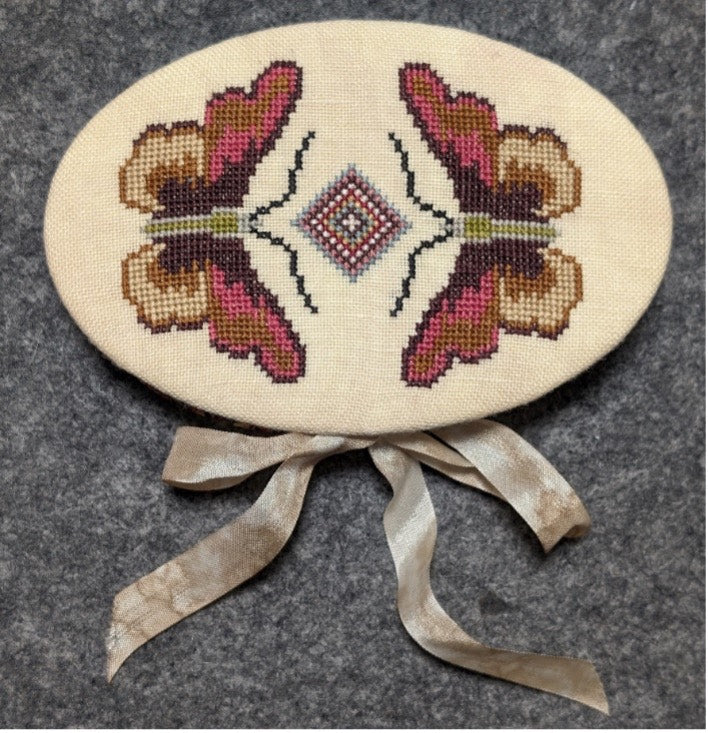 Butterflies and Blooms Needlebook Cross Stitch Pattern by Fox and Rabbit Nashville Market