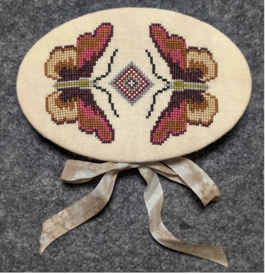 Butterflies and Blooms Needlebook Cross Stitch Pattern by Fox and Rabbit Nashville Market