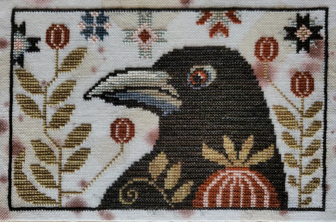 Byron Blackbird Cross Stitch Pattern Physical Copy Artsy Housewife