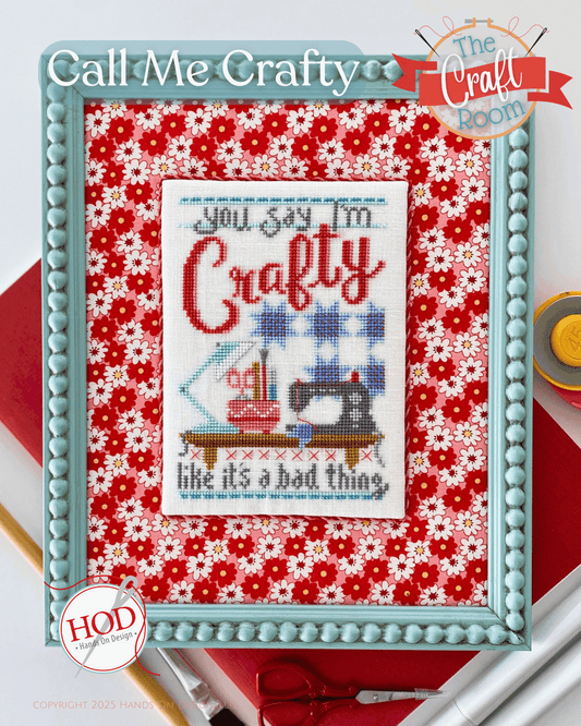 Call Me Crafty Cross Stitch Pattern by Hands On Design Nashville Market