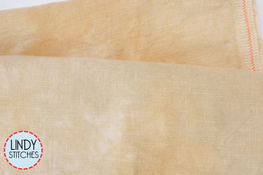 SALE 32 Count Caramel Macchiato Linen Hand Dyed Fabrics by Stephanie Cross Stitch Fabric