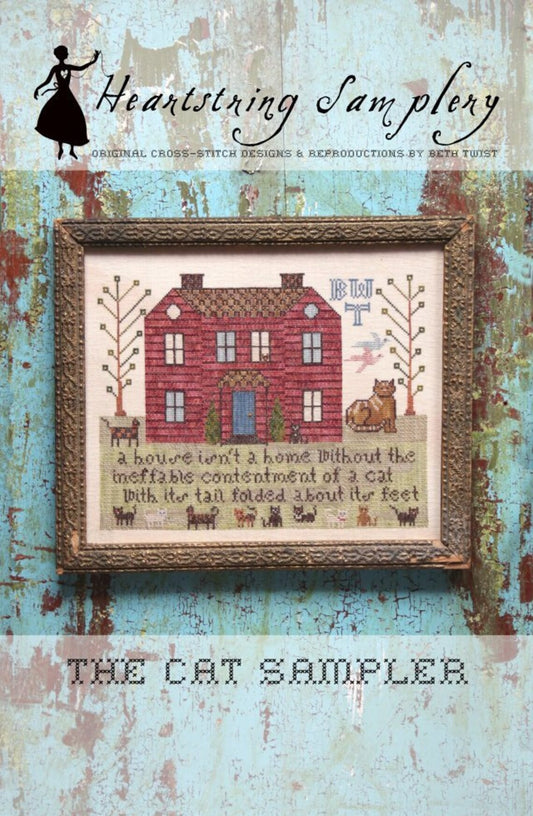 The Cat Sampler Cross Stitch Pattern by Heartstring Samplery! PHYSICAL COPY