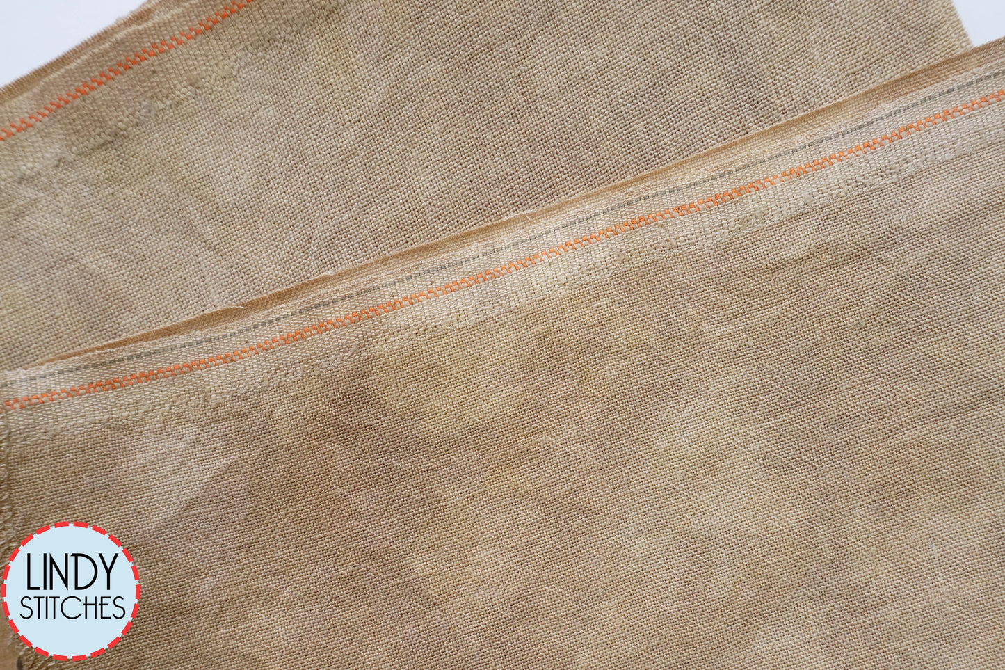 40 Count Coffee Stain Newcastle Hand Dyed Linen by Cedar River Linen