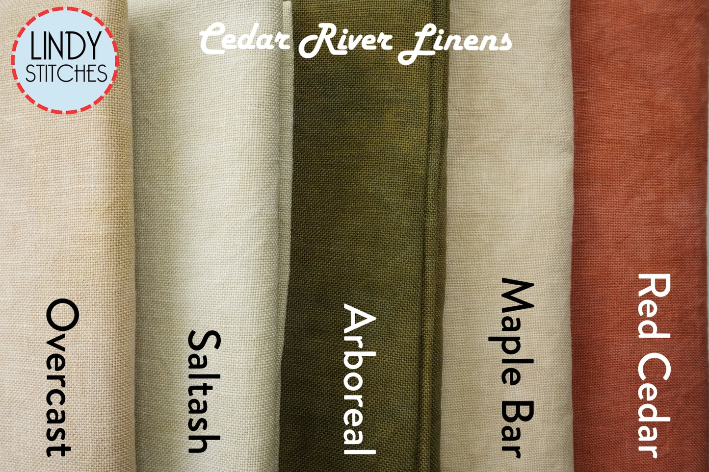 36 Count Maple Bar Hand Dyed Linen by Cedar River