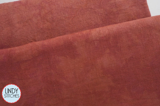 40 Count Red Cedar Hand Dyed Linen by Cedar River