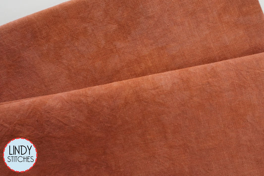 40 Count Red Cedar Hand Dyed Linen by Cedar River