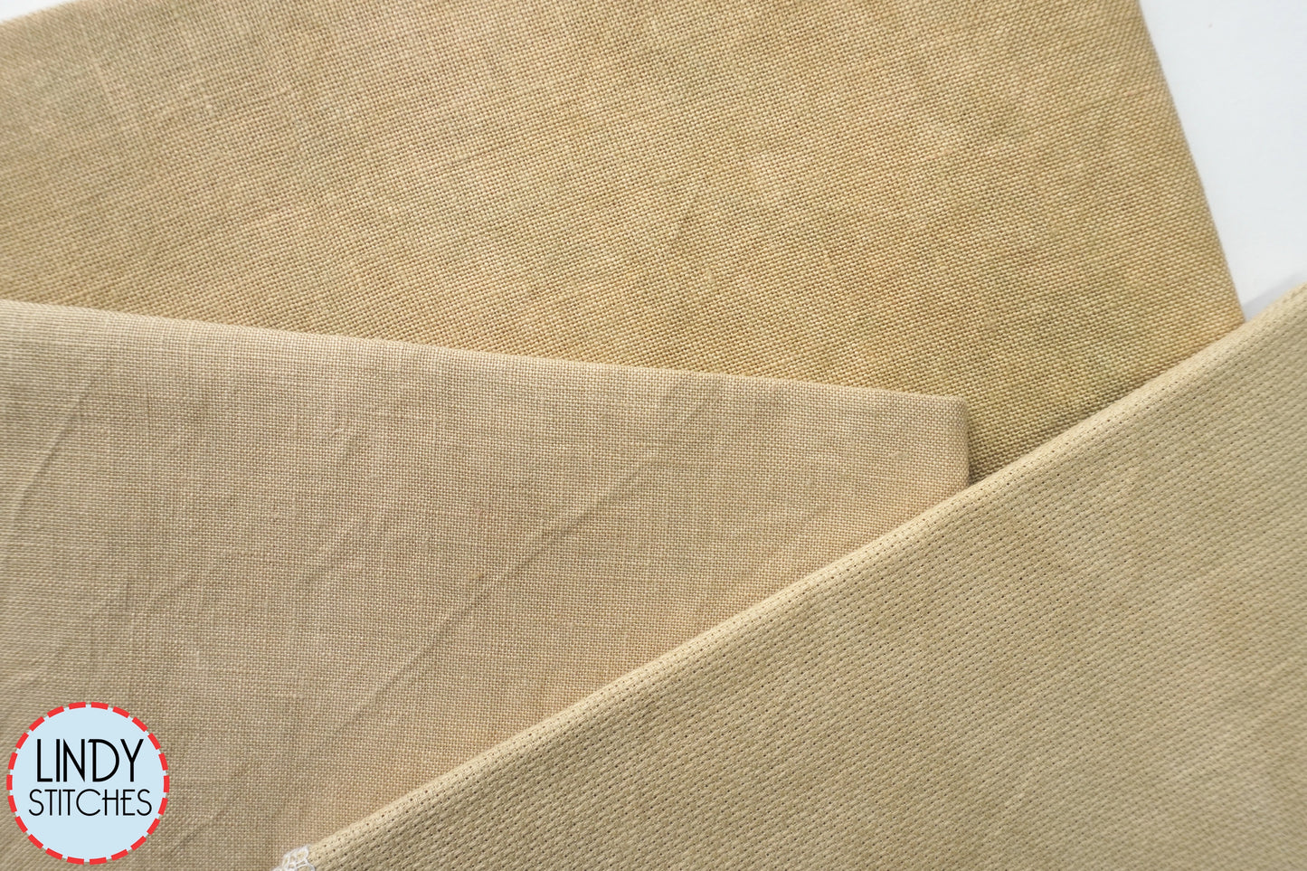 32 Count Chai Loves You Belfast Linen Cross Stitch Fabric by Fiberlicious
