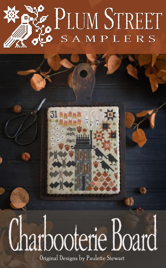 PREORDER Charbooterie Board Plum Street Samplers Cross Stitch Pattern