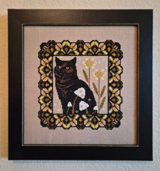 PREORDER Artsy Housewife CHONKY FOREST KITTY Cross Stitch Pattern Nashville Market