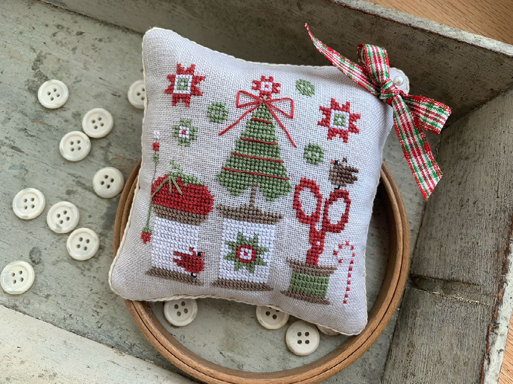 PREORDER Stitches by Ethel CHRISTMAS SPOOLS PINKEEP Pattern