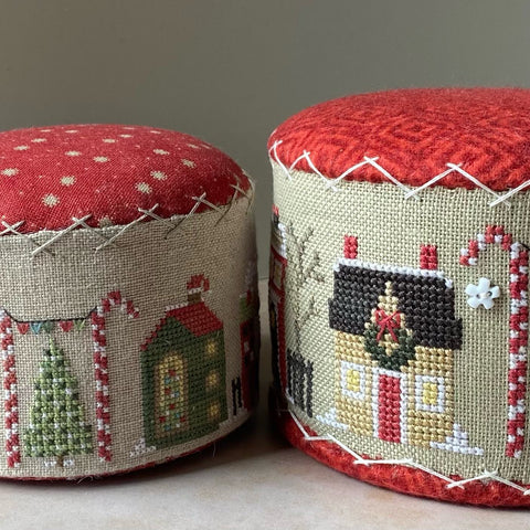 Christmas Tiny Town Heart in Hand Cross Stitch Pattern