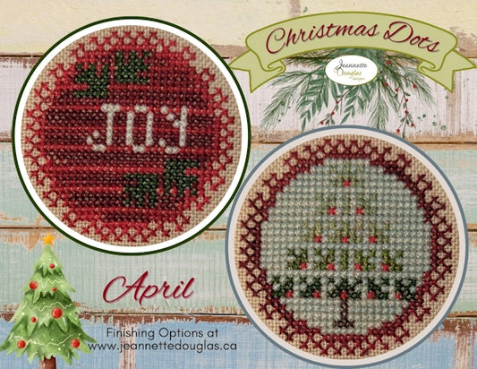Christmas Dots Series April by Jeannette Douglas Designs