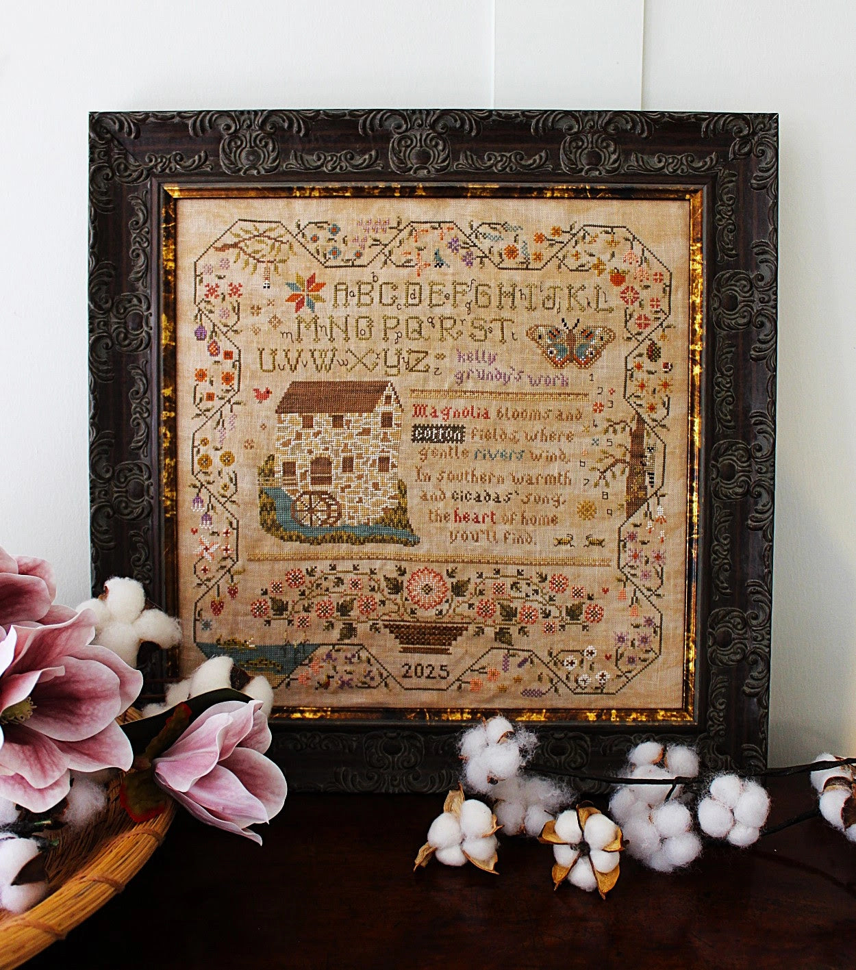 PREORDER Cicadas’ Song Sampler by Cosford Rise Pattern Cross Stitch Pattern Nashville Market