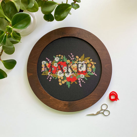 Circle Embroidery Hoop Wooden Frame