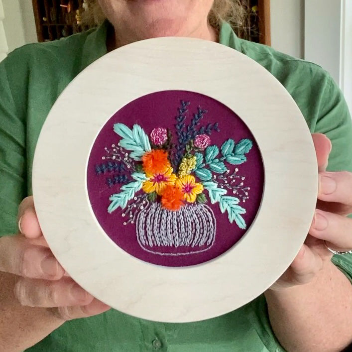 Circle Embroidery Hoop Wooden Frame